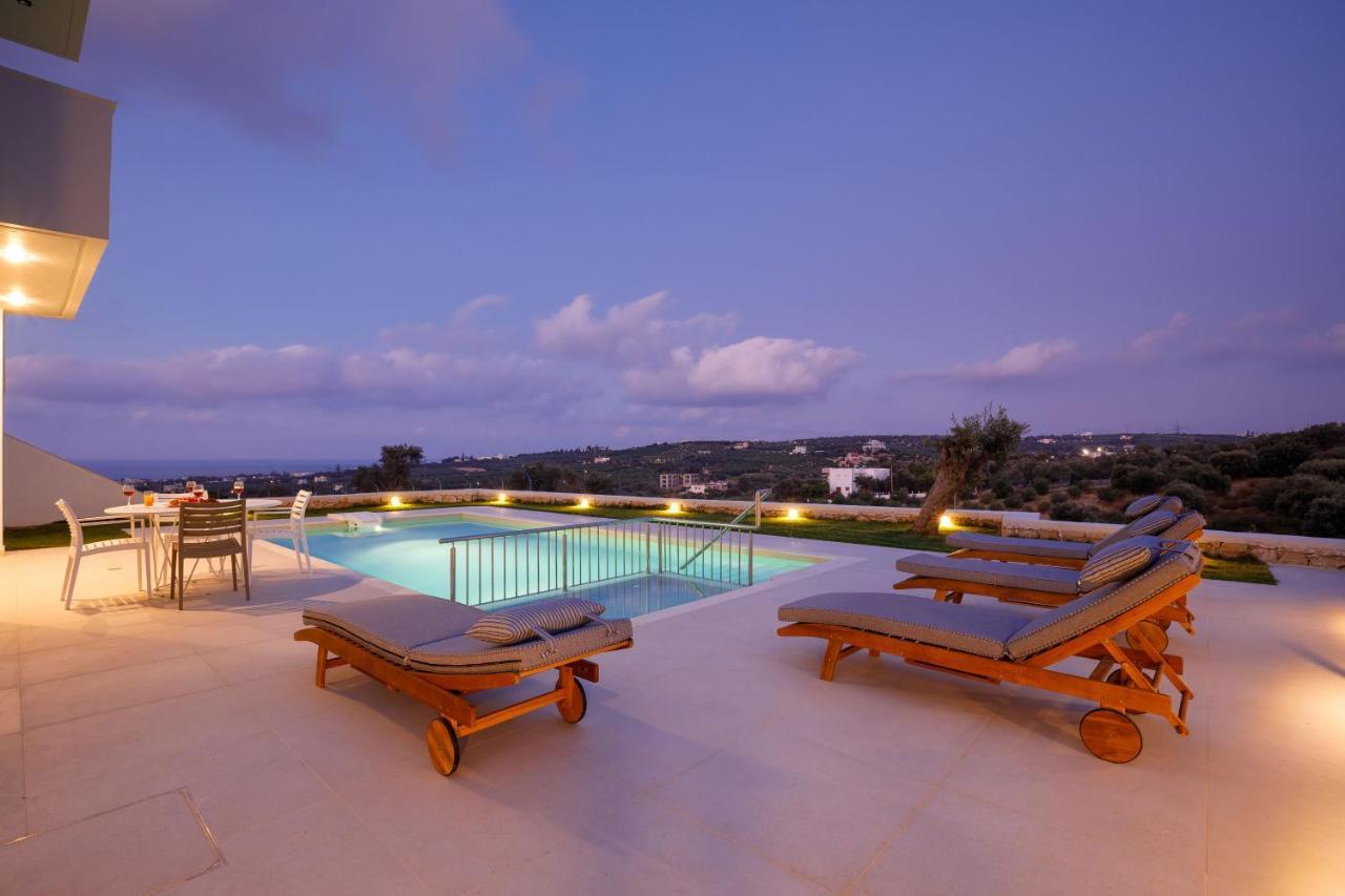 Apartment Tilio - New Apartment With Private Pool 1400M From The Beach Rethymno  Exterior photo